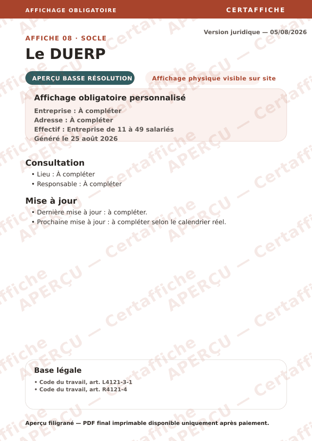 Vignette catalogue registres obligatoires — DUERP